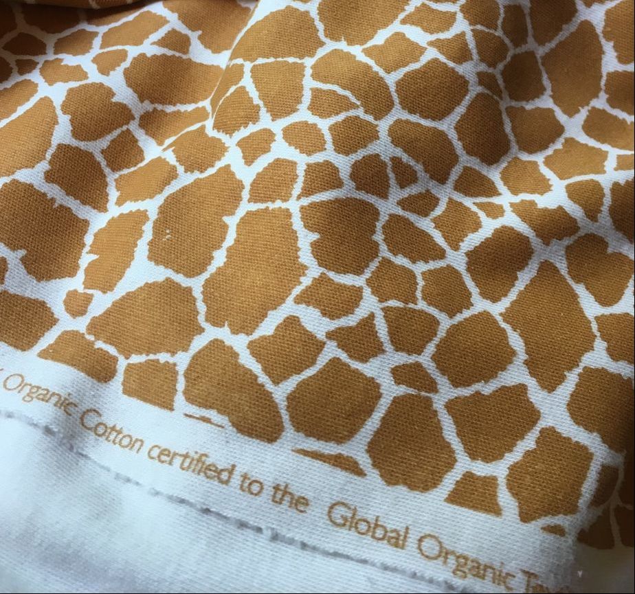 Giraffe natural organic cotton interlock
